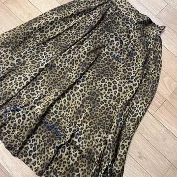저널 스탠다드 레오파드 무늬 롱 스커트 애니멀