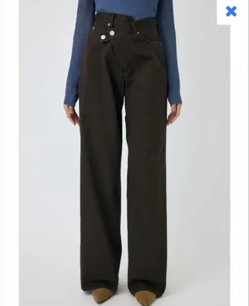 신상 [ moussy ] cross 치노 와이드 스트레이트 완판템