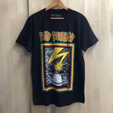 UK 수입 BAD BRAINS 배드 브레인즈 티셔츠 번개 카미나리