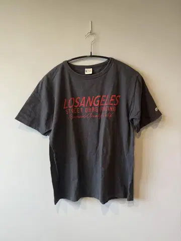 Champion 그레이 티셔츠 L 사이즈 LOSANGELES