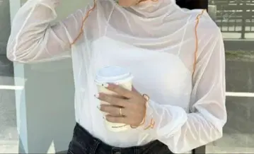 HELLO. SANFRANCISCO 배색 메로우 시어 인터넷 터틀