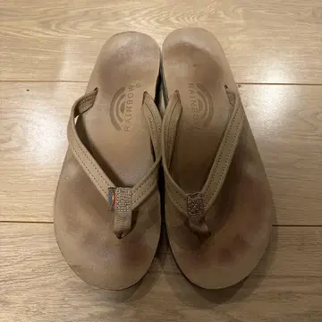 RAINBOW 베이지 플립플랍 론 헤르만 구매 24cm 정도