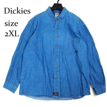 디키즈 2XL 빅 사이즈 데님 워크 셔츠 빈티지풍