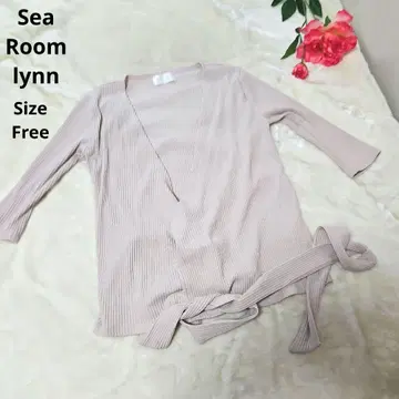 [세련된 Sea Room lynn] 더스티 핑크 니트 라메 믹스 Free