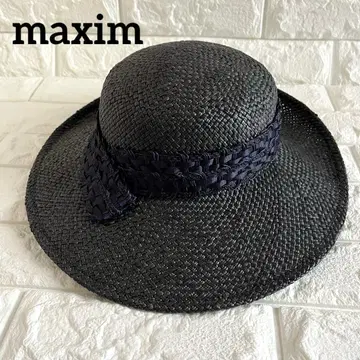 maxim 맥시 햇 밀짚모자 천연 턱 밴딩 빗 포함