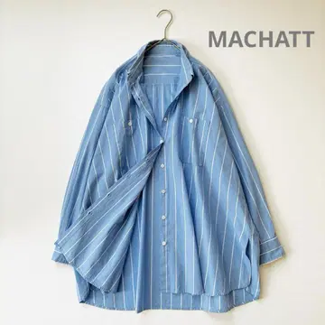 마차트 MACHATT 스트라이프 블라우스 넉넉한 핏