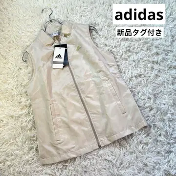 새상품 adidas 아디다스 풀 집업 베스트 로고 자수 아이보리 M