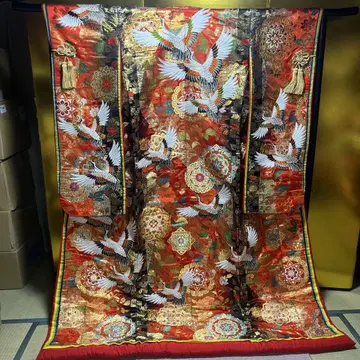 우치카케 색 우치카케 순수 실크 니시진 비단