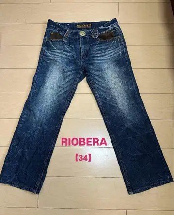 RIOBERA 리오베라 데님 청바지 남성용 [34]