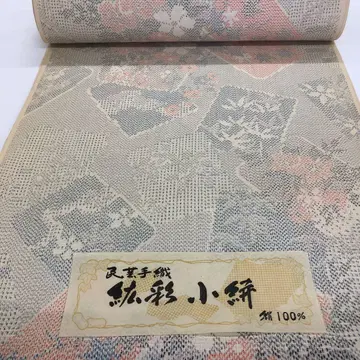 정견 명주 옷감 민예 수직 굉채 잔무늬 무늬 IG28