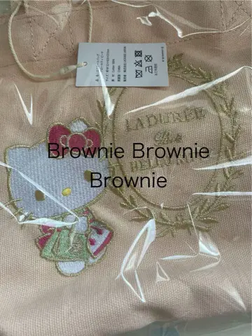 라뒤레 LADUREE 헬로키티 토트백 피치 토트