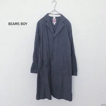 빔즈 보이 | 체스터 코트 롱 코트 테일러드 칼라 버튼 숨김