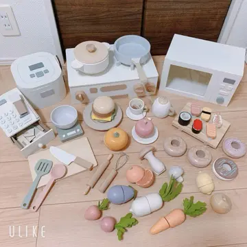 나무 소꿉놀이 세트 완구 쓰리코인즈 주방 인테리어 소꿉놀이
