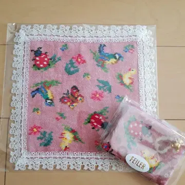페일러 치카자와 레이스 콜라보 손수건 티슈 파우치 세트 미사용 새상품
