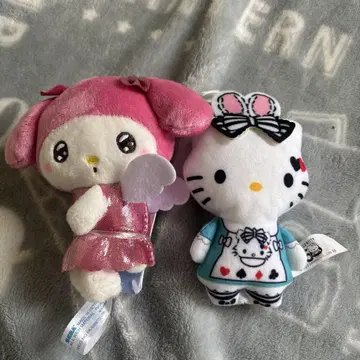 마이멜로디 & 헬로키티 봉제 인형 세트