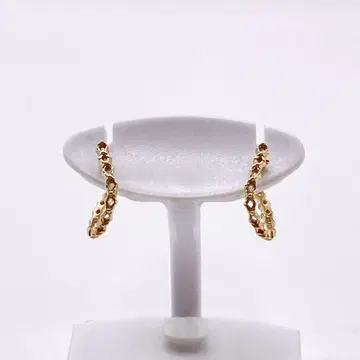 [단종 레어] agate 아가트 포스트 K10 골드 후프 귀걸이