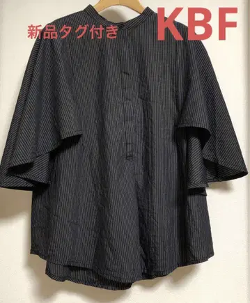 KBF 스트라이프 망토 셔츠 미사용 택 포함