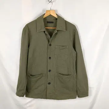 UNIQLO 워시 저지 워크 자켓 올리브 M B3558