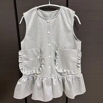 GLAMOROUS GARDEN 글래머러스가든 프릴 베스트 그레이