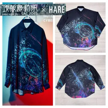 미품 HARE 공각기동대 SAC_2045 MOTOKO CYBER 셔츠