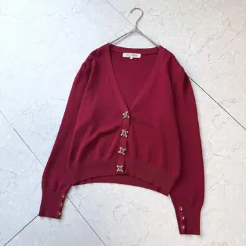 슈퍼뷰티 가디건 비쥬 42 레드
