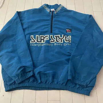 SURF STYLE 나일론 자켓 파랑 90s