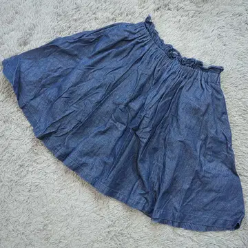 b2162 EASTBOY [ F ] 다크 블루 데님풍 큐롯 스커트
