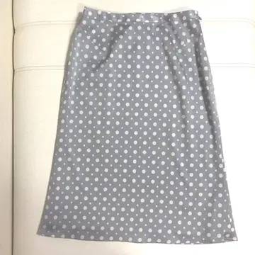 VICKY 비키 스커트 S 무릎 기장 물방울 그레이 x 화이트 봄/여름