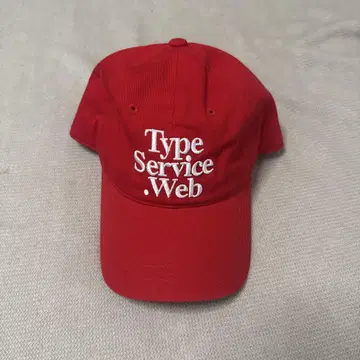 Type Service .Web 빨간색 캡