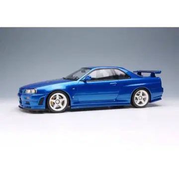 아이돌론 1/18 GT-R R34 S-tune 베이사이드 블루 완성품