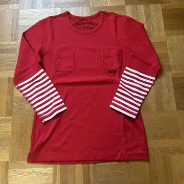 Mademoiselle NON NON 레드 긴팔 T셔츠