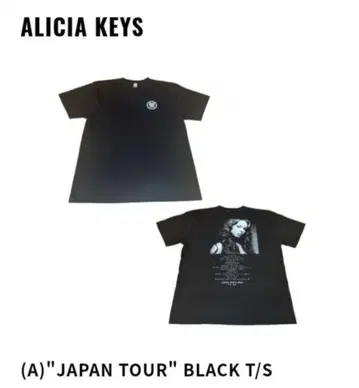 Alicia Keys Japan Tour 블랙 티셔츠 XL
