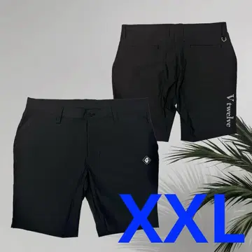 [새상품] 브이트웰브 남성용 골프 반바지 블랙 XXL 사이즈
