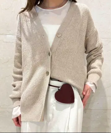 Plage 테이프 얀 아제 Cardigan 가디건 플라주