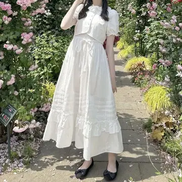 Bubbles boutique cotton onepiece white