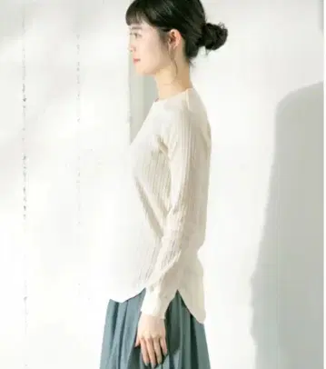 카구레 라피 랜덤 자카드 골지 풀오버