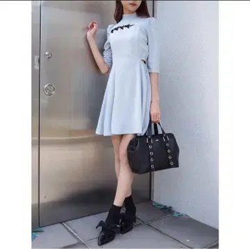 [미사용 택 포함] EATME A라인 미니 원피스