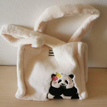 숄더백 퍼 팬더 꽃꽃 핸드백 레어 대용량 수납 모코모코
