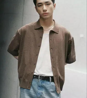 T/C BASIC HALF SLEEVE KNIT SHIRT