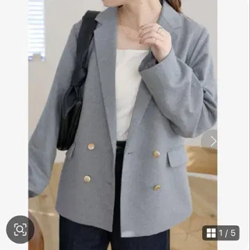 [새상품급] 테일러드 자켓 더블 버튼 그레이