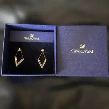 Swarovski V자형 귀걸이 골드