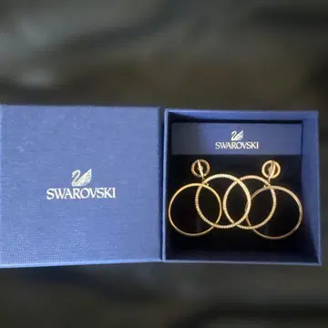 Swarovski 3 링 귀걸이
