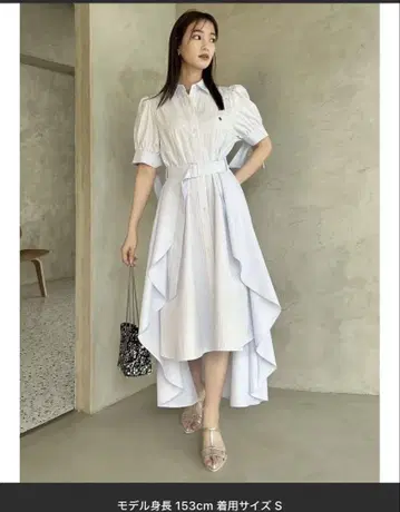 POLO BCS x dazzlin 헴 레이어드 셔츠 원피스 S 사이즈