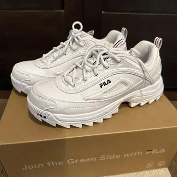 휠라 디스럽터 프리미엄 통굽 스니커즈 : 화이트 FILA