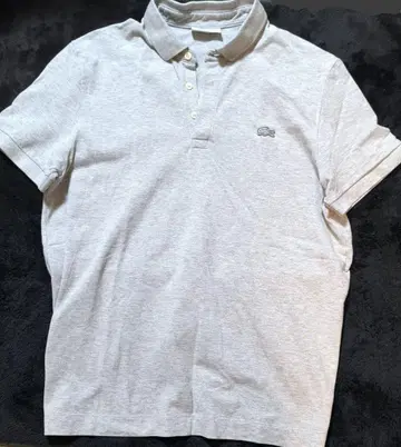 LACOSTE 그레이 피케 셔츠 레귤러 핏
