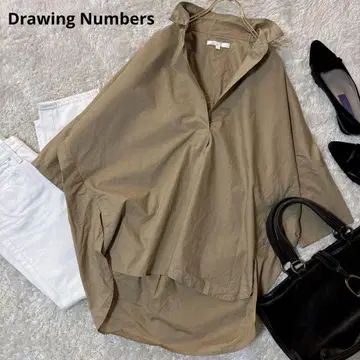 새상품급*Drawing Numbers 스키퍼 셔츠 베이지 계열