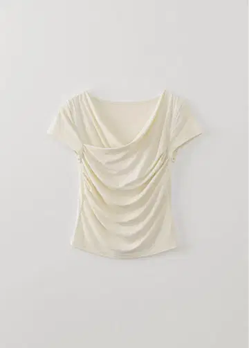 2way Shirring Half Top ohotoro
