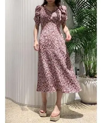 미사용 새상품 스나이델 퍼프 슬리브 원피스