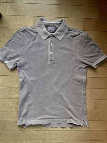 LACOSTE VINTAGE WASHED 피케 셔츠 사이즈 2 퍼플