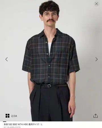 <Steven Alan> 시어 마드라스 체크 레귤러 카라 셔츠